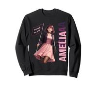 Amelia Anime Style Violet Goth Girl Esthétique Nom Design Sweatshirt