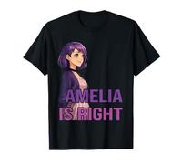 Amelia Anime Style Violet Goth Girl Esthétique Nom Design T-Shirt