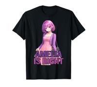 Amelia Anime Style Violet Goth Girl Esthétique Nom Design T-Shirt