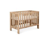 AMELIA II Lit bébé évolutif avec barrière de sécurité Chêne sans tiroir Chêne G