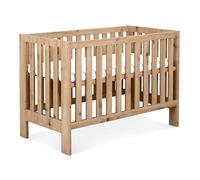 AMELIA II Lit bébé évolutif avec barrière de sécurité Chêne Sans tiroir