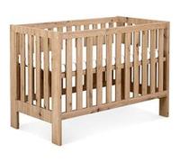 AMELIA II Lit bébé évolutif avec barrière de sécurité Chêne sans tiroir Chêne G