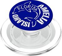 Amelia Island Florida Dolphin, Beach, Aquatic, Marine PopSockets PopGrip pour MagSafe