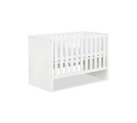 AMELIA Lit bébé évolutif avec barrière de sécurité 120X60 Blanc