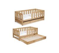 AMELIA Lit enfant 160x80 Chêne avec tiroir gigogne