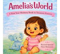 Amelia’s World: A Personalized Baby Milestone Book: A Sweet Keepsake Gift for Baby Girls Named Amelia - First Smiles, First Steps, and Special Moments to Remember Forever