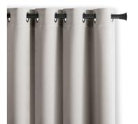 AmeliaHome Blackout Rideau occultant à œillets - 140 x 175 cm - Beige Clair - 1 pièce - Décoration de fenêtre - Rideau décoratif Blackout