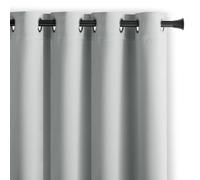 AmeliaHome Blackout Rideau occultant à œillets - 140 x 270 cm - Gris clair - Rideau décoratif - Rideau décoratif - Opaque - Rideau décoratif - Blackout