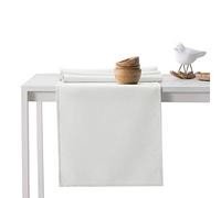 AmeliaHome Chemin de Table 30x80 cm Effet Lotus Hydrofuge