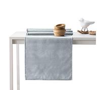 AmeliaHome Chemin de Table 35x200 cm + 115x200 cm Effet Lotus Hydrofuge