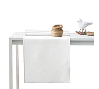 AmeliaHome Chemin de Table 40x140 cm Effet Lotus Hydrofuge