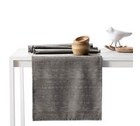 AmeliaHome Chemin de Table 40x140 cm Effet Lotus Hydrofuge