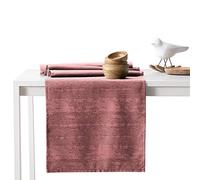 AmeliaHome Chemin de Table 40x140 cm Effet Lotus Hydrofuge