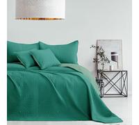 AmeliaHome Couvre-lit Vert Clair, Vert foncé, 240 x 260 cm, Couvre-lit ultrasonique matelassé en Polyester Softa