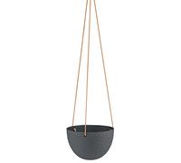 AmeliaHome Lokai Pot de Fleurs en céramique à Suspendre Noir