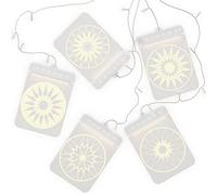 AmeliaHome Lot de 5 guirlandes lumineuses LED pour fenêtre - En acrylique - Avec USB - Décoration de Noël - Rectangulaire - Mandala