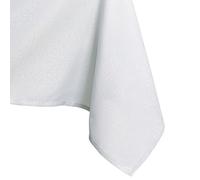 AmeliaHome Nappe de Table Effet Lotus déperlant Polyester Blanc Empire 80x80 cm