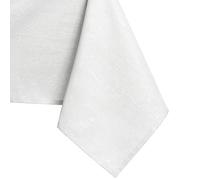 AmeliaHome Nappe de Table Effet Lotus déperlant Polyester Blanc Vesta 100x100 cm Ronde