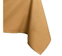 AmeliaHome Nappe Effet Lotus déperlant Polyester d'or Empire 120x160 cm Ovale