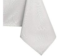 AmeliaHome Nappe Effet Lotus déperlant Polyester Ecru Gaia 120x200 cm