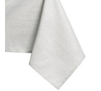 AmeliaHome Nappe Effet Lotus déperlant Polyester Ecru Vesta 120x160 cm Ovale