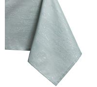 AmeliaHome Nappe Effet Lotus déperlant Polyester Menthe Vesta 120x160 cm Ovale