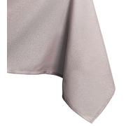 AmeliaHome Nappe Effet Lotus déperlant Polyester Poudre Rose Empire 130x130 cm