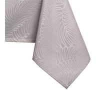 AmeliaHome Nappe Effet lotus déperlant Polyester Poudre Rose Gaia 140x320 cm