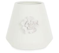 AmeliaHome Pot de Fleurs en céramique Motif Floral Décoration Lusitano Crème
