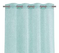 AmeliaHome Rideau 140 x 250 cm 1 pièce Semi-Transparent à œillets Brocart Lumina Menthe