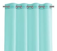 AmeliaHome Rideau 300 x 160 cm 1 pièce Rideau Semi-Transparent à œillets Voilage Turquoise