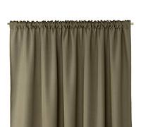 AmeliaHome Rideau décoratif Oxford - 140 x 250 cm - Kaki Massif
