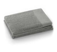 AmeliaHome Serviette d'invité en Acier 30 x 50 cm 100% Coton Absorbant Argenté Gris Amari