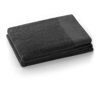 AmeliaHome Serviette Grise 50 x 100 cm 100% Coton Absorbant Graphite Anthracite Amari