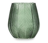 AmeliaHome Vase 12 x 13,5 cm Vase décoratif en Verre Décoration Vitoria Vert Bouteille