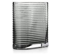 AmeliaHome Vase 8 x 17,5 cm Vase décoratif en Verre Décoration Cray Noir