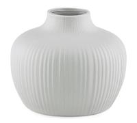 AmeliaHome Vase décoratif en céramique - Bali - Gris