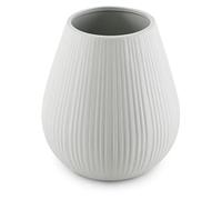 AmeliaHome Vase en céramique décoratif Vase de Table Décoration Suez Gris