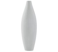 AmeliaHome Vase en céramique décoratif Vase de Table Décoration Thali Gris