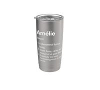 Amélie Définition du nom Dictionnaire amusant Gobelet isotherme en acier inoxydable double paroi