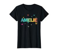 Amelie - Un Beau nom avec des Papillons. T-Shirt