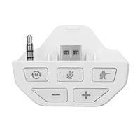 Améliorateur de Son One, Adaptateur de Casque Stéréo à Prise 3,5 Mm pour Manette One avec 4 Modes de Son EQ, Mode de Détection Blanc