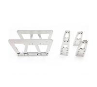 Amélioration de la Plaque de Levage de châssis Compatible pour 1 10 Voitures de modèle RC à l'échelle(Silver)