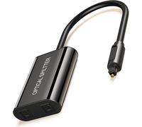 [Amélioration des signaux Numérique Toslink Fibre Optique Splitter 1 in 2 Out Câble Adaptateur Audio