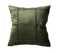 Amélioration esthétique et luxueuse avec une taie d'oreiller décorative pratique de 45 x 45 cm (vert)