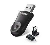 Amélioré 2025-2-en-1 Adaptateur sans Fil CarPlay et Android Auto, OTTOCAST Mini Wireless Carplay Adapter pour iOS 10+ et Android 11+, Convertit CarPlay câblé en sans Fil, USB-A et USB-C (Noir)