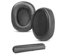 Amélioré Coussinets d’Oreille et Coussin d’Bandeau pour Crusher 3 Casques d'écoute Compatible avec Skullcandy Crusher ANC/Evo/Hesh 3/360 Casques d'écoute(Cuir protéiné Coussinets de Rechange)