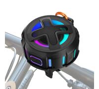 Amélioré, Enceinte Vélo Pro, avec Support de Guidon, Bluetooth V5.4, IPX7 étanche, Boîtier en Silicone, Navigation de Diffusion, Bassup 10W, Autonomie 15-24H, Crochet, Accessoires de Bicyclett Moto