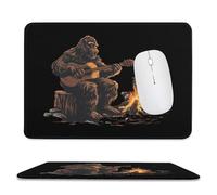 Améliore la précision et la Vitesse Tapis de Gaming Bigfoot Jouant de la Guitare par Campfire Mouse Pad Souris de Bureau 25x30cm pour Les capteurs de Jeu,Jeux,PC