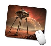 Améliore la précision et la Vitesse Tapis de Souris Gamer Martian Tripod War Machine Sci-FI de la Guerre des Mondes Gamer Mouse Pad Mouse Pad 25x30cm pour Bureau,Joueurs Professionnels,PC